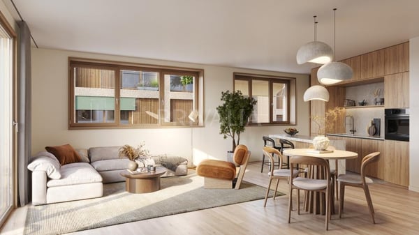 NOUVEAU : Projet Neuf Le Hameau du Bourg - Ouverture de chantier prochaine - Appartement 3 pièces en duplex avec balcon & terrasse 2