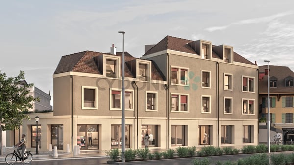 VENDRE DE 1 PIÈCES SUR PLAN MANSARDE DE 75M2 TOTALISANT 140 M² DE SURFACE DE PLANCHER EN PPE AU C?UR DE CHÊNE-BOURG 2