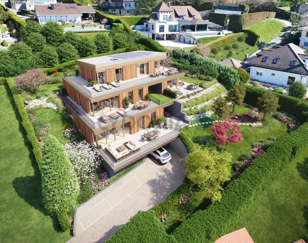 A vendre projet neuf à Lutry ? Appartement d'exception 1.5 pièces totalisant 150 m² avec terrasse 2