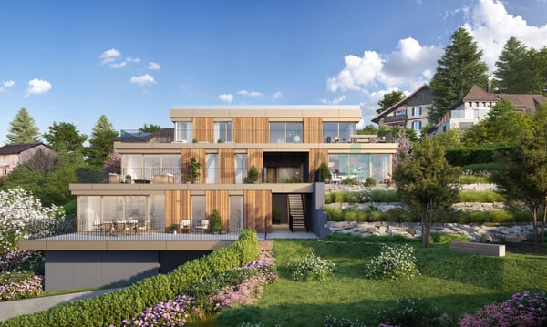 A vendre projet neuf à Lutry ? Appartement d'exception 1.5 pièces totalisant 150 m² avec terrasse 1