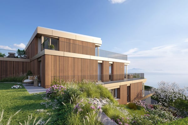 À vendre projet neuf à Lutry? Attique d'exception totalisant 187 m² face au lac 8