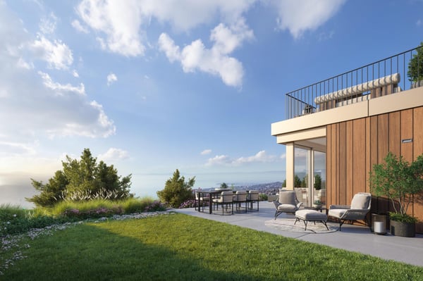 À vendre projet neuf à Lutry? Attique d'exception totalisant 187 m² face au lac 1
