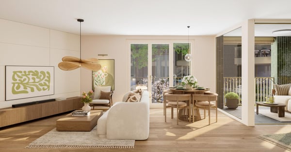 Appartement neuf de 2.5 pièces de 62 m² PPE avec loggia . 3