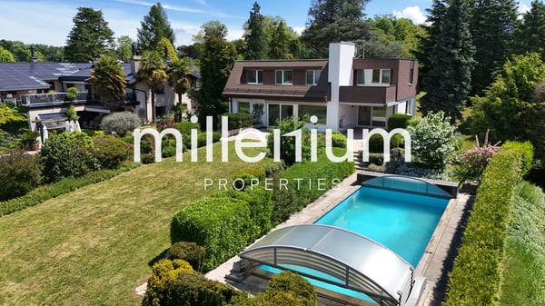 Villa d'exception à Corsier vue Lac 2