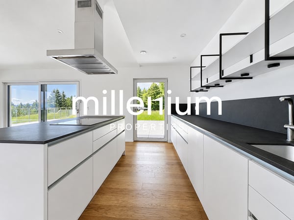 Luxurious villa with a panoramic view of the mountains and lake 4