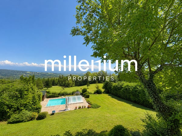 Vue panoramique sur le lac Léman et le Mont-Blanc - Gex (FRANCE) 4