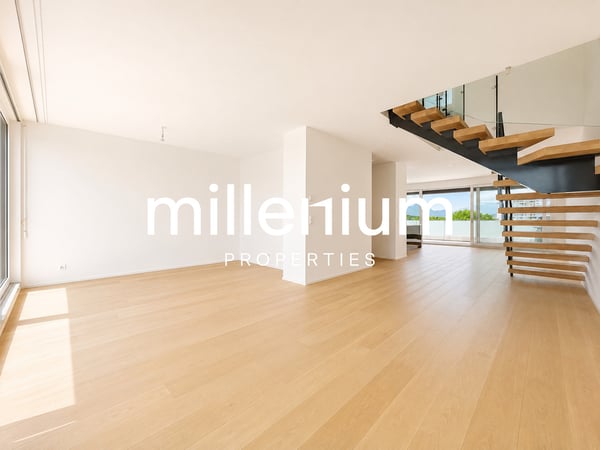 Superbe duplex en attique avec vue Lac et Mont-Blanc à Chêne-Bougeries 4