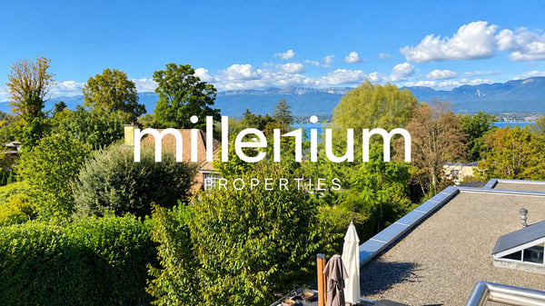 Belle villa familiale contemporaine avec vue sur le lac à Anières 1