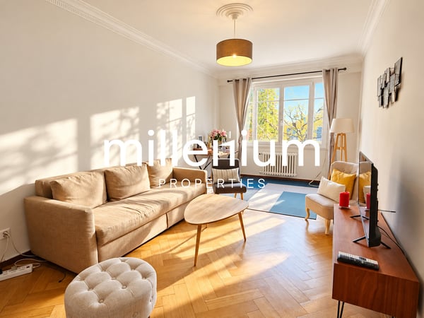 Magnifique Appartement meublé de 90 m2 rénové au Pâquis, proche du lac