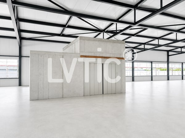 Halle industrielle, bureaux de 6600 m2 divisibles à louer à Domdidier 8
