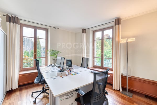 Quai du Rhône. Bureaux haut standing avec fibre, parkings et balcons. Parkings disponibles. 3