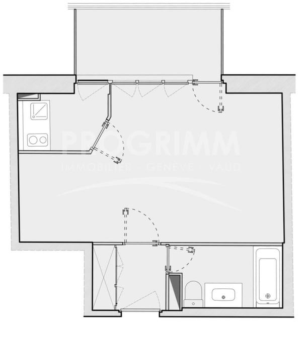 Studio - Champel - Avenue de Miremont - 34m2 + balcon 6,5m2 5