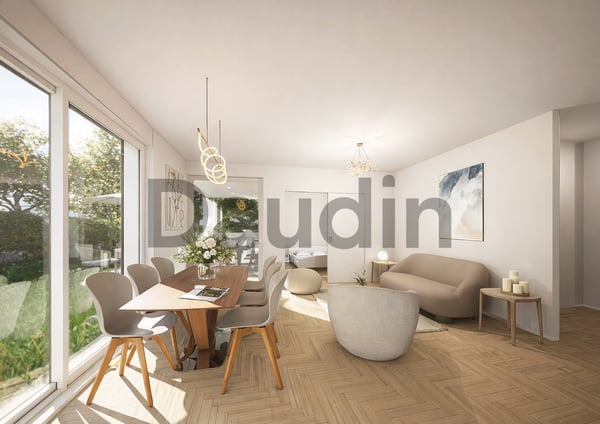 Appartement THPE sur plan de 3 pièces avec jardin privatif 3