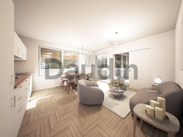 Appartement THPE sur plan de 3 pièces avec balcon 2