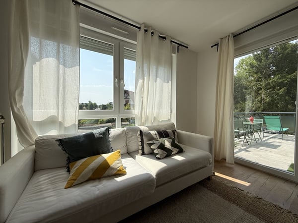 Buschwiller – Bright duplex apartment with terrace, no overlook, green setting 5