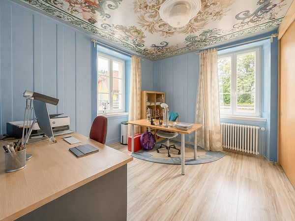 Maison indiv. de 6.5 pces, 2 studios, grande dépendance avec garage 11