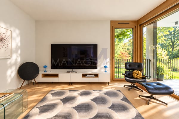Pregny-Chambésy ? Appartement en duplex de 5 pièces avec rez inférieur habitable, grandes terrasses et jardin traversant 8