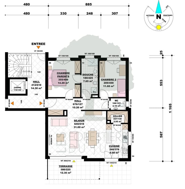 Magnifique appartement de 3.5 pièces avec jardin privatif 11