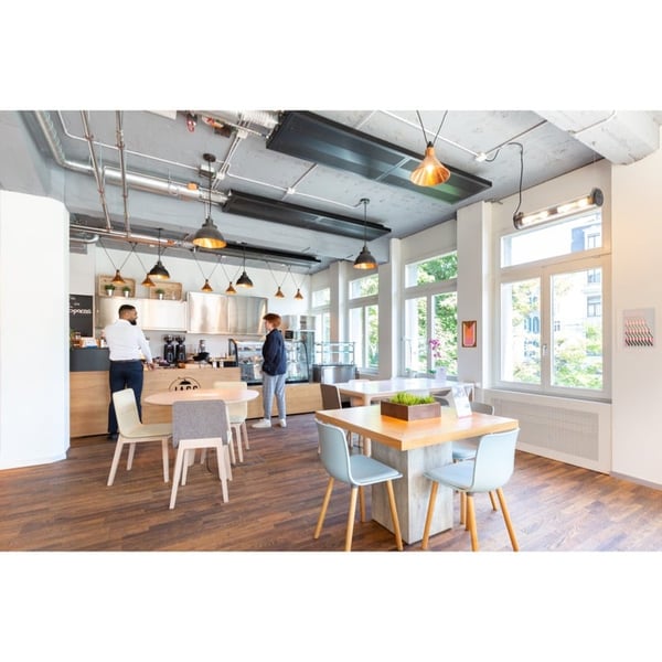 Durchgehender Zugang zu Designer-Büroräumen für 1 Person in Spaces Bleicherweg 7