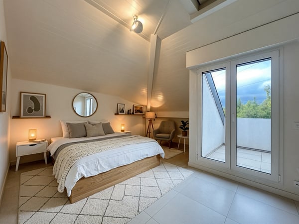 Attique de 1 pièces de 19m2 PPE au calme avec vue dégagée 3