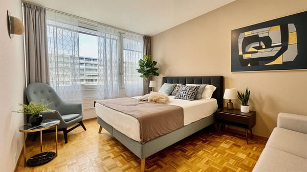 Charmant appartement, 1 pièces vue Salève en CASATAX 4