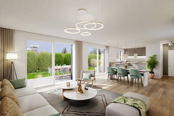 Projet neuf - Villa jumelle 7.5 pièces à Tannay - permis en force 1