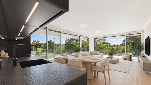Appartement moderne de haut standing avec terrasse exceptionnelle à Vésenaz