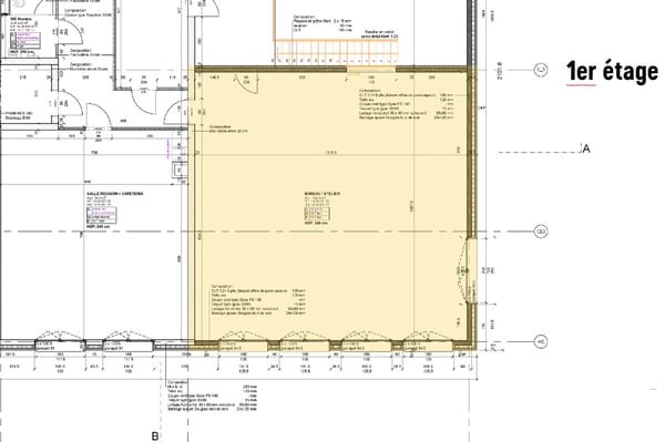 Bureau de 100 m2 au 1er étage d'un immeuble neuf 3