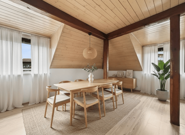 IL OCCUPE TOUTE LA TOITURE DE L'IMMEUBLE ?VOTRE COCON SOUS LES TOITS FACE À LA THIELLE 1
