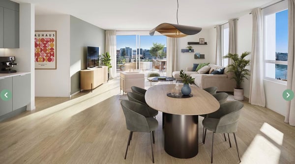 Moderne 3-Zimmer-Wohnung mit Flussblick in Huningue 1