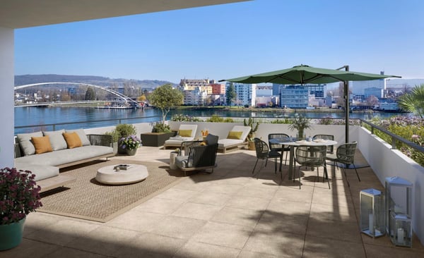 Moderne 3-Zimmer-Wohnung mit Flussblick in Huningue 5