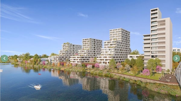 Moderne 3-Zimmer-Wohnung mit Flussblick in Huningue 3