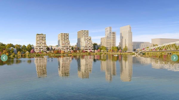 Moderne 3-Zimmer-Wohnung mit Flussblick in Huningue 2