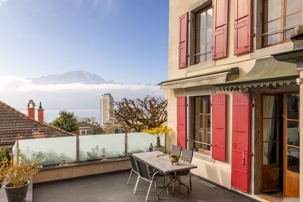 Au coeur de Montreux - Appartement de 270 m2 avec vue , terrasse et jardin privatif 4