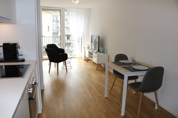 Charmant studio dans immeuble neuf, 20 min de la gare - Light and modern studio, central Lausanne 2