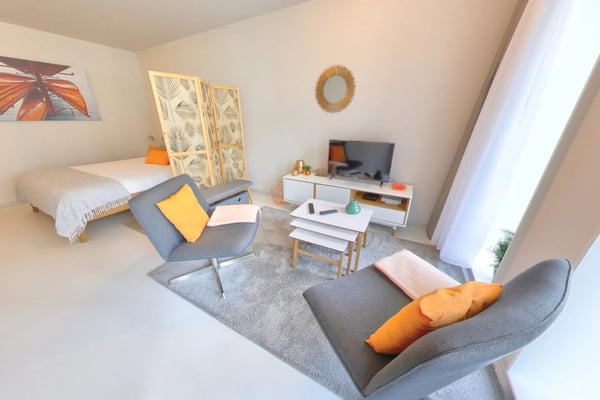 Furnished Premium studio with parking space available - Nyon 1