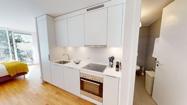 Moden Bright Studio with Balcony - Lausanne city centre - 20min walk from train station 6