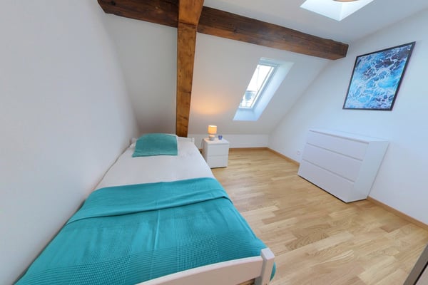 Rooftop spacious 2 Bedroom Apt with Balcony - Lausanne 8