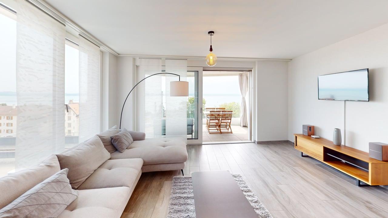Bild Modern 2-bed apartment in Neuchâtel with lake view