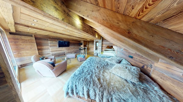 Private Jacuzzi & Mountain View Furnished Studio with Balcony - Swiss Alps Chalet 6