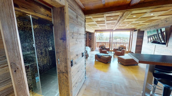 Private Jacuzzi & Mountain View Furnished Studio with Balcony - Swiss Alps Chalet 8