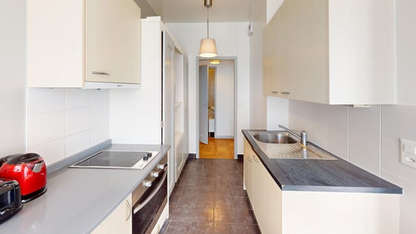 Lovely 1-bed with Balcony in Geneva's Charmilles District 7