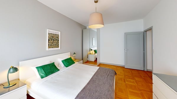 Lovely 1-bed with Balcony in Geneva's Charmilles District 11