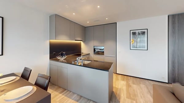 Stylish Furnished 2-Room Apartment with Balcony 2