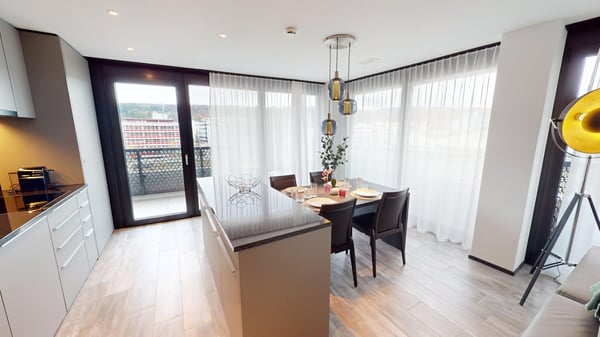 Fully Furnished Apartment with Balcony - 1-Month Minimum 10