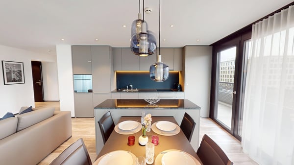 Fully Furnished Apartment with Balcony - 1-Month Minimum 3