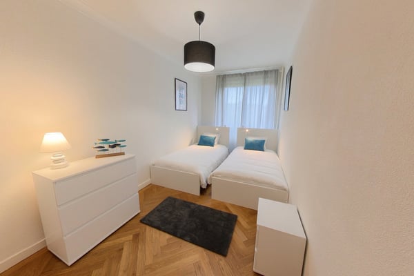 Spacious 2-Bedroom Furnished Apartment with Balcony and River Views in Geneva 9