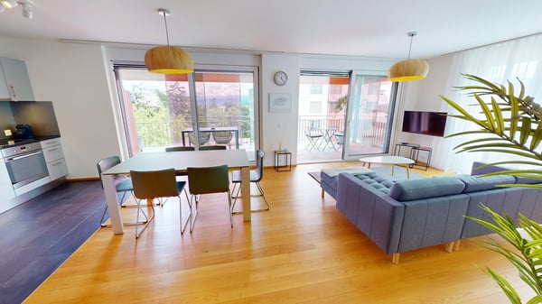 Furnished 2-Bed with balcony and parking in Nyon/Appartement 2 chambres avec balcon et parking Nyon 4