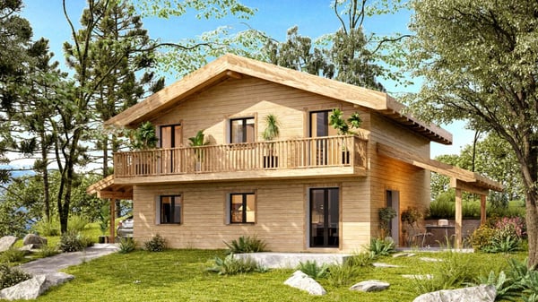 Chalet familial individuel de 1.5 pièces. 8