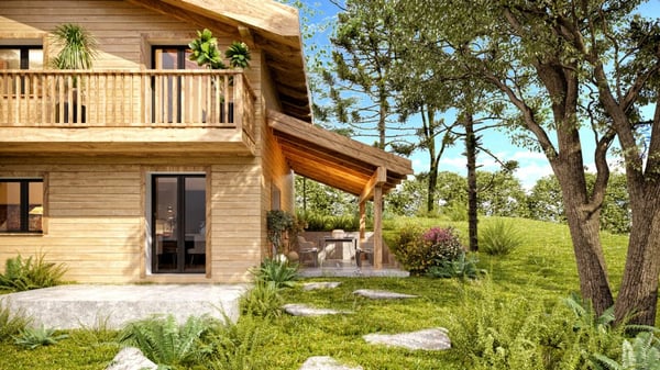 Chalet familial individuel de 1.5 pièces. 6